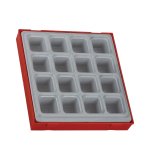 TengTools 16 Compartment Double Storage Tray