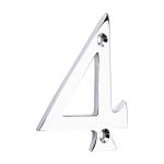 Door Numeral 4 - Polished Chrome 