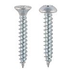 Twin Threaded Woodscrews Zinc