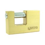 Timco Rectangular Brass Padlock 75mm