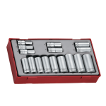 TengTools Socket Set 3/8 inch Drive 16 Pieces TT381612