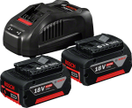 Bosch | 2 x GBA 18V 5.0Ah + AL1880 CV | Battery And Charger Starter Set