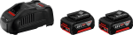 Bosch | 18v 5,0Ah Batteries & GAL1880CV Charger