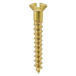 Brass Woodscrews | Slotted | Countersunk Raised