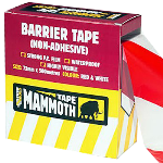 Barrier Tape | Non-Adhesive | Red/White | 72MM x 500Meter | Everbuild