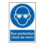 Eye protection must  be worn - 200 x 300mm