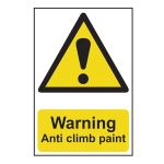 Warning Anti climb  paint - 200 x 300mm