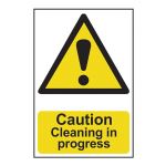 Caution Cleaning in progress 200x300mm