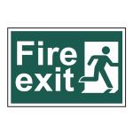 Fire exit - man  running right - 300 x 200mm