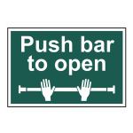 Push bar to open  - 300 x 200mm