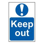 Keep out - 400 x 600mm