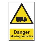 Danger Moving  vehicles 400x600mm