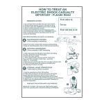 How to treat an electric shock casualty 400x600mm