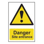 Danger Site entrance  - 400 x 600mm