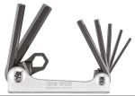 TengTools Hex Key Set Folding to 10mm 7 Pieces