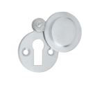 Round Covered Escutcheon | Satin Chrome