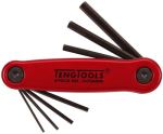 TengTools Hex Key Set Folding MM 7pcs Alu Case