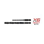 X6 HSS Impact Drill Bits | 5.0MM (Working Length: 52MM / Overall Length: 100MM)