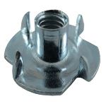 Metric Prong Tee Nut | Zinc Plated