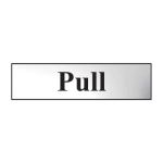 'Pull' Sign PVC Self Adhesive
