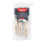 Timco | Professional Synthetic Paint Brush Mixed Set | 3 Pieces