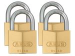 Abus 65/40 Brass Padlock Quad Pack