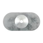 Timco Metal Oval Stress Plate Zinc 82 x 40