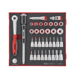 TengTools Socket Set 3/8 inch Drive 36 Pieces