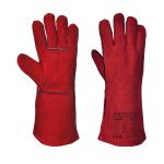 Portwest Welders Gauntlets Red