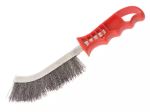 Faithfull Wire Scratch Brush | Steel | Red Handle | FAIWBHANDS