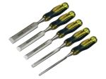 Stanley FATMAX Bevel Edge Chisels With Thru Tang | 5 Piece | STA216269