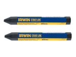 Irwin Strait-line Black Crayons | Pack of 2 | STL666042