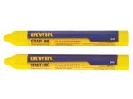 Irwin Strait-line Yellow Crayons | Pack of 2 | STL666062