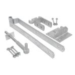 Fieldgate Hinge Set with Rising Hinge Galv 24"