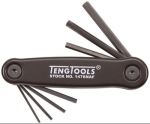 TengTools Hex Key Set Folding AF 7pcs Alu Case