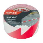 Timco Hazard Warning Cloth Tape 33mtr x 50mm