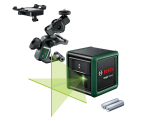 Bosch Green Quigo Cross Line Laser Kit (Green Laser)
