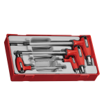 TengTools Hex Key Set T Handle 7 Pieces