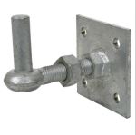 Adjustable Hook on Square Plate 4" x 4" 