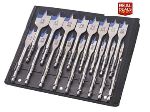 IRWIN Tools | 17 Piece 4X Blue Groove Flat Bit Set