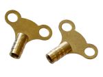 Faithfull | Radiator Key | Brass | 2 Pack