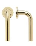 19MM D Pull Handle Face Fixing 150MM | Polished Brass