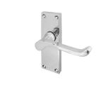 Victorian Suite Scroll Lever Door Handle | Polished Chrome