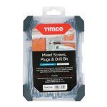 Timco Mixed Tray Screws, Plug & Drill Bit A2 Stainless Steel 91 Pieces
