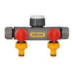 Hozelock | 2-Way Tap Connector 1/2 - 1 in BSP