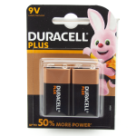Duracell Plus 9v Battries 2 Pack