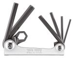 TengTools Hex Key Set Folding AF to 3/8in 6pcs