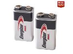 Energizer | MAX 9V Alkaline Batteries 2 Pack