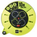 Masterplug Pro-XT | 10 Metre Cassete Reel | 4 Sockets | 240V | CMU10134SLPX