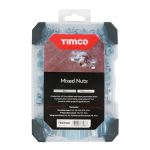 Timco | Mixed Tray - Nuts - ZINC | 243 Pieces